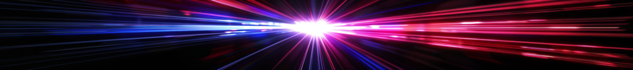 Wall Mural - explosive red and blue laser beams in motion