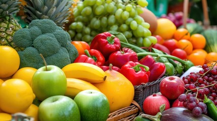 Fresh fruits and vegetables for commercial