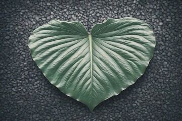 Wall Mural - heart of leaves