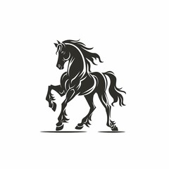 Wall Mural - horse silhouette logo