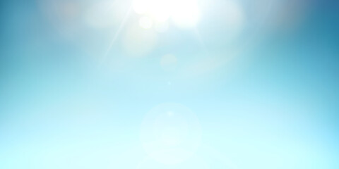 Wall Mural - a bright fresh sunny spring, summer blue sky background