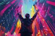 © Paniti - An illustration of an investor executing a successful big short, captured with dynamic visuals and vibrant colors, highlighting the triumph and strategy involved