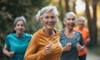 © Patrick - Group of senior women jogging outdoors