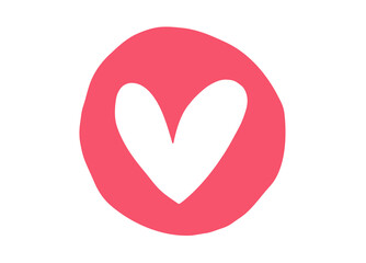 Sticker - red heart symbol