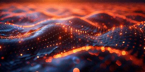 closeup of holographic network interfaces within the cloud showing detailed data streams and virtual connections Macro Photography and RealTime Eye AF highlight the intricate digital precision