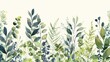 © Helen - Watercolor botanical garden illustration wallpaper