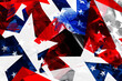 © Khalil - Red, white, and blue collage creates a stylish patriotic header/footer design.