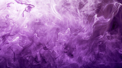 Wall Mural - Abstract purple ink swirling in water