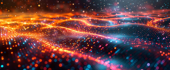 Wall Mural - an artistic depiction of digital technology