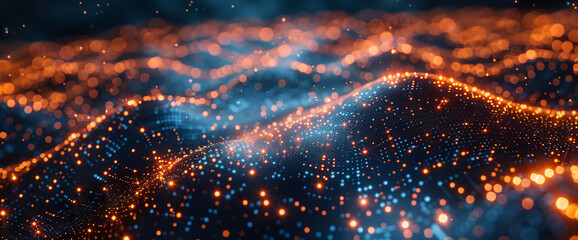 Wall Mural - visual representation of a digital world