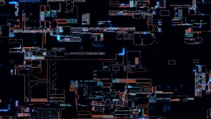 Abstract digital chip computer processor and electronic components on a circuit board process data. Technology for the development of electronic devices on a microchip or microprocessor, hardware engi
