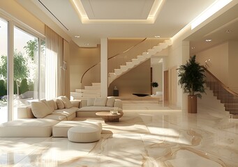 Wall Mural - Indoor luxury villa living room