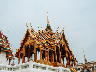 The Grand Palace complex is renowned for its stunning and elaborate design, showcasing a harmonious blend of traditional Thai architecture and Western influences.