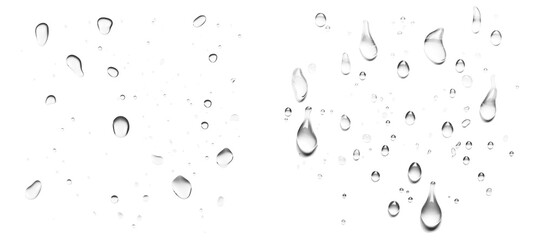 Poster - water rain drop effect set