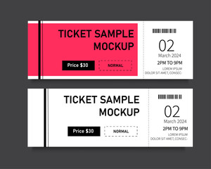 Wall Mural - seminar ticket template