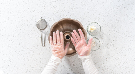 Wall Mural - Simple vanilla bundt cake from box cake