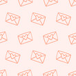 © Artrise Stocker - Envelope with Hearts Love Letters Seamless Pattern