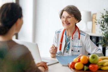 Canvas Print - doctor is working in medicine office