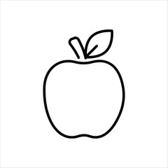 Canvas Print - Apple vector icon