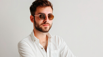 Canvas Print - portrait of a person with glasses