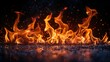 © mikita - Fire texture on black background