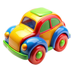 toy car 3d render on transparent background