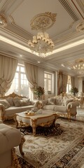 Wall Mural - Luxurious living room