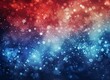 © Deivison - Red, white and blue abstract background with bokeh lights, 4th of July, Independence Day concept.