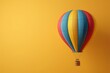 © TEERAPAT - A colorful hot air balloon with a basket on top