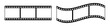© Gabydesign21 - 35mm film strip vector design with 3 frames on white background. Black film reel symbol illustration to use for photography, television, cinema, photo frame.