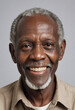© jarntag - portrait view of a regular happy smiling Africans old man , ultra realistic, candid, social media, avatar image, plain solid background