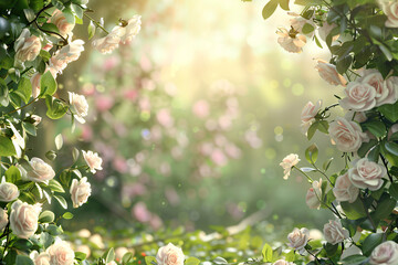 Wall Mural - an flowers blooming in the garden