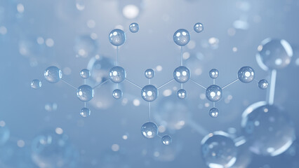 Poster - arabitol molecular structure 3d, sugar alcohol, structural chemical formula view from a microscope