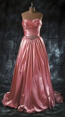 Poster - pink wedding dress