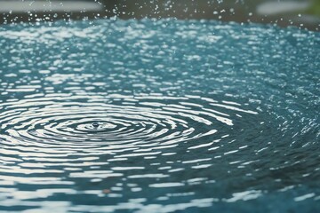 Wall Mural - ripples in water