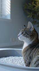 model of Pheromoneinfused litters for calming and attracting cats