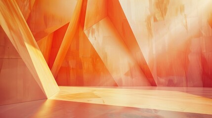 Wall Mural - earth tone architecture abstract, design of colorful exterior corners.