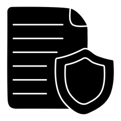 Poster - Creative design icon of secure document
