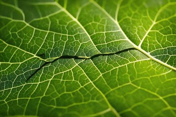 green leaf macro