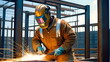 © Aiustock - Precision welding by a professional in an industrial construction environment