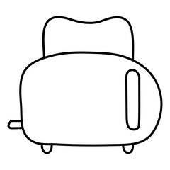 Wall Mural - A unique design icon of toaster 

