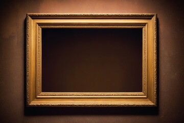 Wall Mural - photo frame on wood background