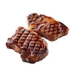 Wall Mural - Png grilled steak meat food beef isolated on white background, photo, png
