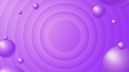 Wall Mural - Abstract vector circles template background with floating balls