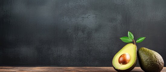 Aufkleber - The ripe avocado with copy space image.