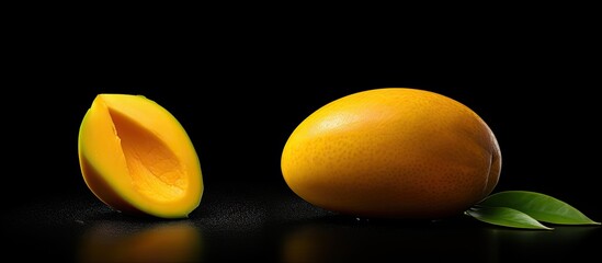 Poster - The mango effect is minimal. with copy space image. Place for adding text or design