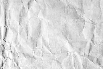 Wall Mural - White macro crumpled bumpy paper texture