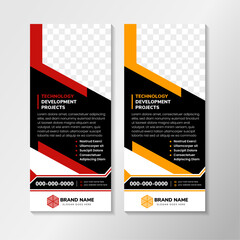 Wall Mural - abstract brochure cover set. white, black roll up design background. info banner frame. ad text font