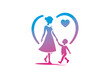 © CROP MEDIA - Mom and baby vector, mother’s day vector, mom and child vector