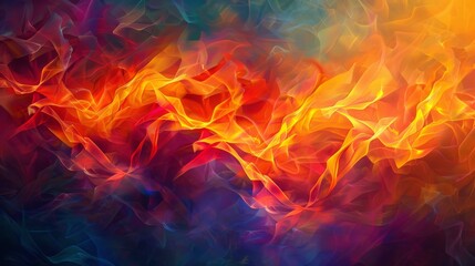 Geometric Flames, Flames with geometric patterns and vibrant colors